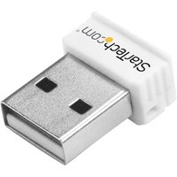 StarTech.com USB 150Mbps Mini Wireless N Network Adapter - 802.11n/g 1T1R USB WiFi Adapter - White USB Wireless Adapter - Wireless NIC (USB150WN1X1W) - network adapter - USB 2.0