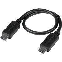 StarTech.com 8in Micro USB to Micro USB Cable - Male to Male - Micro USB OTG Cable for Your Mobile Device (UUUSBOTG8IN) - USB cable - Micro-USB Type B to Micro-USB Type B - 20.32 cm