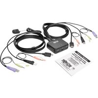 Eaton 2-Port USB/HD Cable KVM Switch with Audio/Video