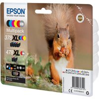 Epson 478XL Multipack - 6-pack - high capacity - grey, black, yellow, cyan, magenta, red - original - ink cartridge