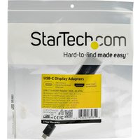 StarTech.com USB 3.1 Type C to HDMI Adapter with HDR - 4K 60Hz - TB3 Compatible - Windows & Mac Compatible Black USB C to HDMI Monitor Converter (CDP2HD4K60H) - external video adapter - MegaChips MCDP2900 - black