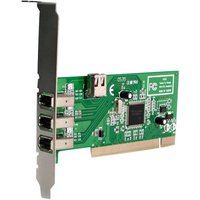 Startech 4 port PCI 1394a FireWire Adapter Card - 3 External 1 Internal FireWire PCI Card for Laptops (PCI1394MP) - FireWire adapter - PCI - 3 ports