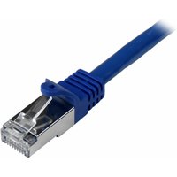 Startech 1m CAT6 Ethernet Cable, 10 Gigabit Shielded Snagless RJ45 100W PoE Patch Cord, CAT 6 10GbE SFTP Network Cable w/Strain Relief, Blue, Wiring is UL Certified/TIA - Category 6 - 26AWG (N6SPAT1MBL) - patch cable - 1 m - blue