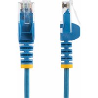 Startech 1.5m Slim LSZH CAT6 Ethernet Cable, 10 Gigabit Snagless RJ45 100W PoE Patch Cord, CAT 6 10GbE UTP Network Cable w/Strain Relief, Blue, ETL, Low Smoke Zero Halogen - Category 6 - 28AWG (N6PAT150CMBLS) - patch cable - 1.5 m - blue