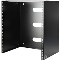 Startech Wall Mount Patch Panel Rack - 15U Wall Mount Rack - 2 Post Open Frame Rack - Wall Mount Network Patch Panel (WALLMNT12) - wall mount bracket - 12U