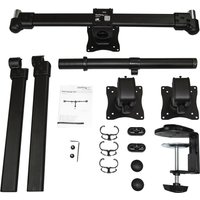 Startech Desk Mount Triple Monitor Arm, Ergonomic VESA 3 Monitor Mount up to 27", Articulating & Height Adjustable Pole Mount, Tilt/Swivel/Rotate LCD/LED Screen, Desk Clamp/Grommet - Monitor Pole Mount (ARMTRIO) adjustable arm - for 3 monitors