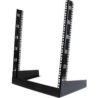 Startech 12U Open Frame Network Rack - 19" 2 Post Free Standing Desktop Rack for Computer, AV, Media, IT, Data & Server Room Equipment (RK12OD) - rack - 12U