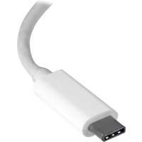 StarTech.com USB C to Gigabit Ethernet Adapter - White - USB 3.1 to RJ45 LAN Network Adapter - USB Type C to Ethernet (US1GC30W) - network adapter - USB-C - Gigabit Ethernet