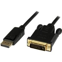 StarTech.com 3 foot DisplayPort to DVI Active Adapter Converter Cable - 3 ft (0.9m) Active DP to DVI M/M Cable for PC - 1920x1200 - Black (DP2DVIMM3BS) - DisplayPort cable - 91.5 cm