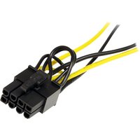 StarTech.com 6in SATA Power to 8 Pin PCI Express Video Card Power Cable Adapter - SATA to 8 pin PCIe power - power cable - SATA power to 8 pin PCIe power - 15 cm