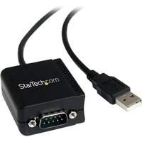 StarTech.com USB to Serial Adapter - 1 port - USB Powered - FTDI USB UART Chip - DB9 (9-pin) - USB to RS232 Adapter (ICUSB2321F) - serial adapter - USB - RS-232