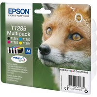 Click to view product details and reviews for Epson T1285 Multipack 4 Pack Black Yellow Cyan Magenta Original Ink Cartridge. Click to view product details and reviews for Epson T1285 Multipack 4 Pack Black Yellow Cyan Magenta Original Ink Cartridge.