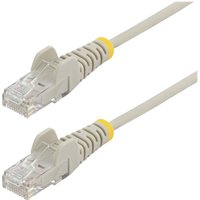 Startech 1.5m Slim LSZH CAT6 Ethernet Cable, 10 Gigabit Snagless RJ45 100W PoE Patch Cord, CAT 6 10GbE UTP Network Cable w/Strain Relief, Grey, ETL, Low Smoke Zero Halogen - Category 6 - 28AWG (N6PAT150CMGRS) - patch cable - 1.5 m - grey