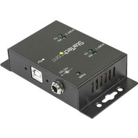 Startech USB to Serial Adapter - 2 Port - Wall Mount - Din Rail Clips - Industrial - COM Port Retention - FTDI - DB9 (ICUSB2322I) - serial adapter - USB 2.0 - RS-232 x 2