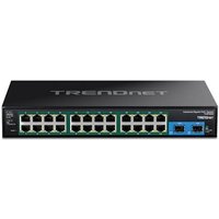 TRENDnet Industrial Switch 26-Port Gbit PoE+ RackM