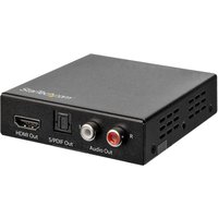StarTech.com HDMI Audio Extractor - 4K 60Hz - HDMI Audio De-embedder - HDR - Toslink Optical Audio - Dual RCA Audio - HDMI Audio (HD202A) - HDMI audio signal extractor