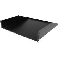 StarTech.com 2U Fixed Server Rack Mount Shelf, 22in Deep Steel Universal Cantilever Tray for 19" AV/Data/Network Equipment Rack with Cage Nuts & Screws, 125lbs Weight Capacity, 18" Deep - 2U Network Rack Shelf (CABSHELFHD) - rack shelf - 2U