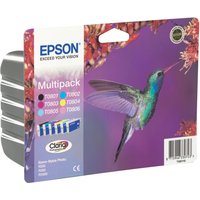 Epson T0807 Multipack - black, yellow, cyan, magenta, light magenta, light cyan - original - ink cartridge