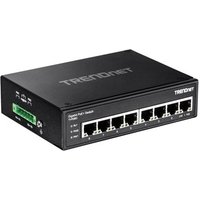 TRENDnet Industrial Switch 8-Port Gbit PoE+ DIN-Rail