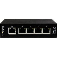 StarTech.com 5 Port Unmanaged Industrial Gigabit Ethernet Switch - DIN Rail / Wall-Mountable Network Switch - Rugged IP30 Gigabit Switch (IES51000) - switch - 5 ports