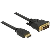 DELOCK Kabel HDMI > DVI 24+1 bidirektional 5.00m schwarz