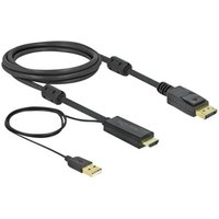 DELOCK HDMI M DisplayPort M 4K cable 2m