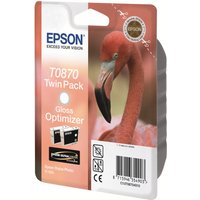 Epson T0870 - 2-pack - glossy - original - ink optimizer cartridge