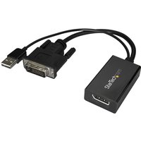 StarTech.com DVI to DisplayPort Adapter - USB Power - 1920 x 1200 - DVI to DisplayPort Converter - Video Adapter - DVI-D to DP (DVI2DP2) - video adapter - DVI-D to DisplayPort