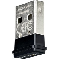 Startech USB Bluetooth 5.0 Adapter, USB Bluetooth Dongle Receiver for PC/Computer/Laptop/Keyboard/Mouse/Headsets, Range 33ft/10m, EDR (USBA-BLUETOOTH-V5-C2) - network adapter - USB