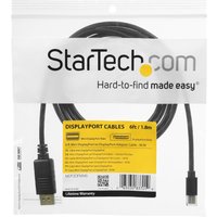 StarTech.com 10ft Mini DisplayPort to DisplayPort Cable - M/M - mDP to DP 1.2 Adapter Cable - Thunderbolt to DP w/ HBR2 Support (MDP2DPMM10) - DisplayPort cable - 3 m