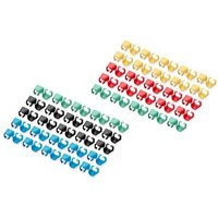 DIGITUS Farbclips für Patchkabel RJ45 100 Stk. gem.Farbe