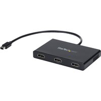 Startech 3 Port Mini DisplayPort MST Hub - 4K 30Hz - Mini DP to HDMI Video Splitter for Multiple Monitors - mDP to HDMI (MSTMDP123HD) - video/audio splitter - 3 ports