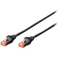 DIGITUS CAT 6 S/FTP Patchkabel, 10 Stück, 1m, schwarz