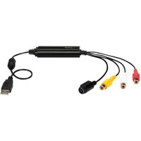 StarTech USB Video Capture Adapter Cable, S-Video/Composite to USB 2.0 SD Video Capture Device Cable, TWAIN Support, Analog to Digital Converter for Media Storage, For Windows Only - SD Video Capture Cable (SVID2USB232) - video capture adapter - USB 2.0