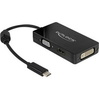 DELOCK Adapter USB Type-C>VGA/HDMI/DVI b