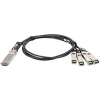 DIGITUS Kabel QSFP+ to 4XSFP+ 40G DAC 1.0m schwarz