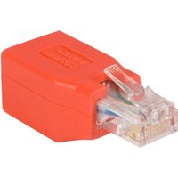 Startech Cat6 Cable - Cat6 Crossover Adapter - GbE - Red - Ethernet Network Cable (C6CROSSOVER) - crossover adapter - red