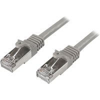 StarTech.com 3m CAT6 Ethernet Cable, 10 Gigabit Shielded Snagless RJ45 100W PoE Patch Cord, CAT 6 10GbE SFTP Network Cable w/Strain Relief, Grey, Fluke Tested/Wiring is UL Certified/TIA - Category 6 - 26AWG (N6SPAT3MGR) - patch cable - 3 m - grey