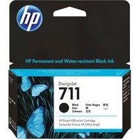 HP 711 - black - original - DesignJet - ink cartridge