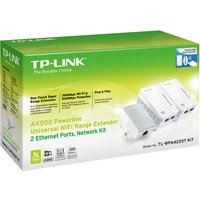 TP-Link TL-WPA4220T KIT AV500 Powerline Universal WiFi Range Extender, 2 Ethernet Ports, Network Kit - powerline adapter kit - Wi-Fi - wall-pluggable