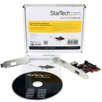 StarTech.com 2 port PCI Express SuperSpeed USB 3.0 Card with UASP Support - 1 Internal 1 External - Dual Port PCIe USB 3.0 Adapter (PEXUSB3S11) - USB adapter - PCIe 2.0 - 2 ports