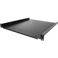 StarTech.com 1U Fixed Server Rack Mount Shelf, 20in Deep Steel Universal Cantilever Tray for 19" AV/Data/Network Equipment Rack with Cage Nuts & Screws, 55lbs Weight Capacity, 20" Deep - 1U Network Rack Shelf - rack shelf - 1U