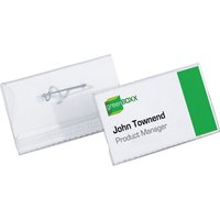 Click to view product details and reviews for Durable Name Badge For 40 X 75 Mm Transparent Pack Of 100. Click to view product details and reviews for Durable Name Badge For 40 X 75 Mm Transparent Pack Of 100.