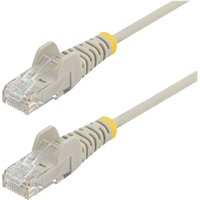 Startech 2m Slim LSZH CAT6 Ethernet Cable, 10 Gigabit Snagless RJ45 100W PoE Patch Cord, CAT 6 10GbE UTP Network Cable w/Strain Relief, Grey, ETL, Low Smoke Zero Halogen - Category 6 - 28AWG (N6PAT200CMGRS) - patch cable - 2 m - grey