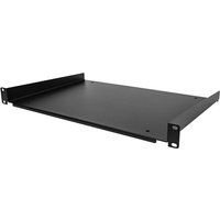 StarTech.com 1U Fixed Server Rack Mount Shelf, 12in Deep Steel Universal Cantilever Tray for 19" AV/Data/Network Equipment Rack with Cage Nuts & Screws, 55lbs Weight Capacity, 12" Deep - 1U Network Rack Shelf - rack shelf - 1U