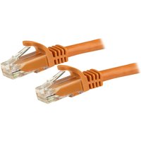 StarTech.com 1m CAT6 Ethernet Cable, 10 Gigabit Snagless RJ45 650MHz 100W PoE Patch Cord, CAT 6 10GbE UTP Network Cable w/Strain Relief, Orange, Fluke Tested/Wiring is UL Certified/TIA - Category 6 - 24AWG (N6PATC1MOR) - patch cable - 1 m - orange