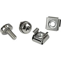 StarTech.com M5 Mounting Screws and Cage Nuts for Server Rack Cabinet - Pack of 100 Server Rack Screws (CABSCREWM52) - rack screws and nuts