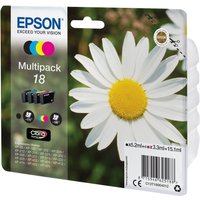 Epson 18 Multipack - 4-pack - black, yellow, cyan, magenta - original - ink cartridge
