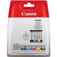Canon PGI-570/CLI-571 PGBK/BK/C/M/Y Multi Pack - 5-pack - black, yellow, cyan, magenta - original - ink tank