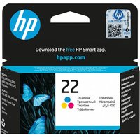 HP 22 - colour (cyan, magenta, yellow) - original - ink cartridge